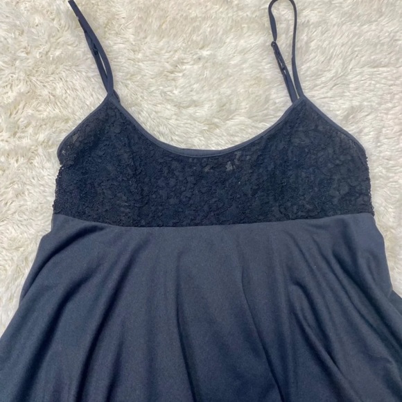 Vintage Gold Label Victoria's Secret 90s Black Nightie Chemise Size Small - Picture 7 of 8